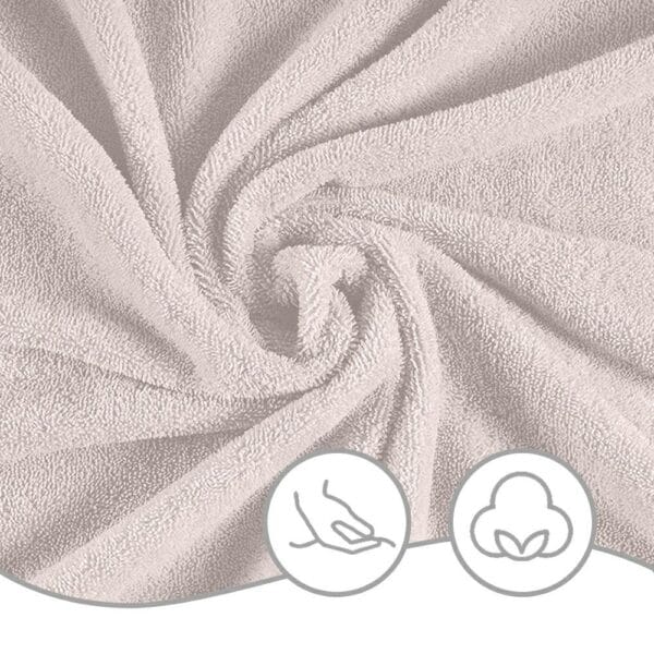 RĘCZNIK BAWEŁNIANY 50x100 CM PREMIUM 500G DWUPĘTELKOWY BEŻOWY