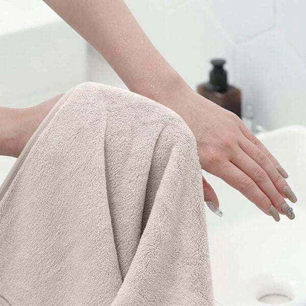 RĘCZNIK BAWEŁNIANY 50x100 CM PREMIUM 500G DWUPĘTELKOWY BEŻOWY