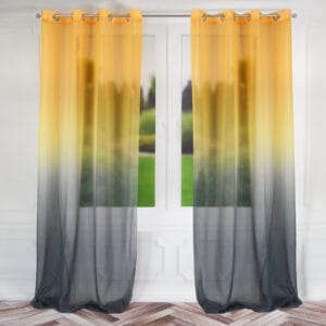 Firana ombre na przelotkach różne kolory cieniowana