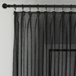 FIRANA GOTOWA BATYST CZARNY ZE SREBRNYMI DROBINKAMI