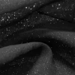 FIRANA GOTOWA BATYST CZARNY ZE SREBRNYMI DROBINKAMI