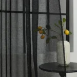 FIRANA GOTOWA BATYST CZARNY ZE SREBRNYMI DROBINKAMI