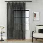 FIRANA GOTOWA BATYST CZARNY ZE SREBRNYMI DROBINKAMI