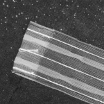 FIRANA GOTOWA BATYST CZARNY ZE SREBRNYMI DROBINKAMI