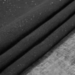 FIRANA GOTOWA BATYST CZARNY ZE SREBRNYMI DROBINKAMI