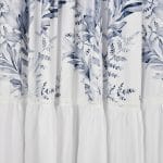 KOMPLET ZASŁON W LIŚCIE Z FIRANĄ Z GIPIURĄ