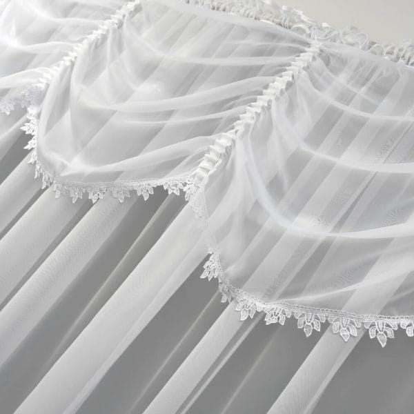 FIRANA WOALOWA Z GIPIURĄ 400X180 CM