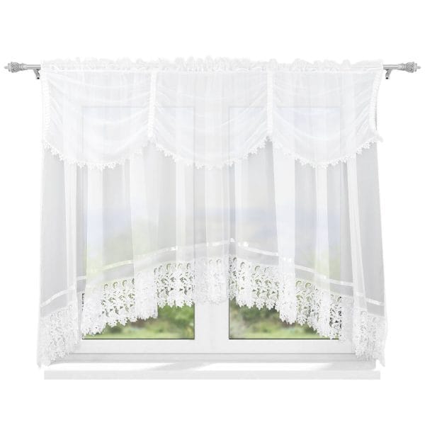 FIRANA WOALOWA Z GIPIURĄ 400X180 CM