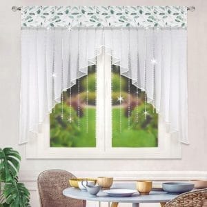 ZESTAW DEKORACYJNY Z CYRKONIAMI I KORALIKAMI 200X150