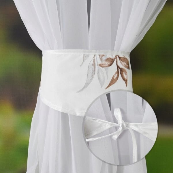 FIRANA GOTOWA, WOALOWA Z OZDOBNYM LAMBREKINEM 400X160 CM