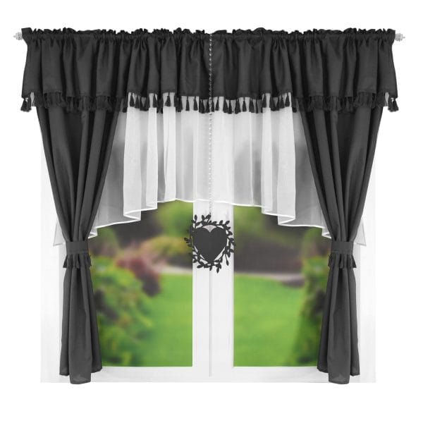 ZESTAW DEKORACYJNY NA TAŚMIE Z AŻUROWĄ ZAWIESZKĄ 400X150 CM