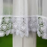 FIRANA WOALOWA Z GIPIURĄ W SERCA 400X180 CM