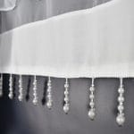 ZESTAW DEKORACYJNY Z ZASŁONAMI I PANELEM Z KORALIKAMI 300X160 CM