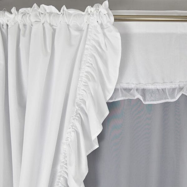 ZESTAW DEKORACYJNY Z ZASŁONAMI I PANELEM Z KORALIKAMI 300X160 CM