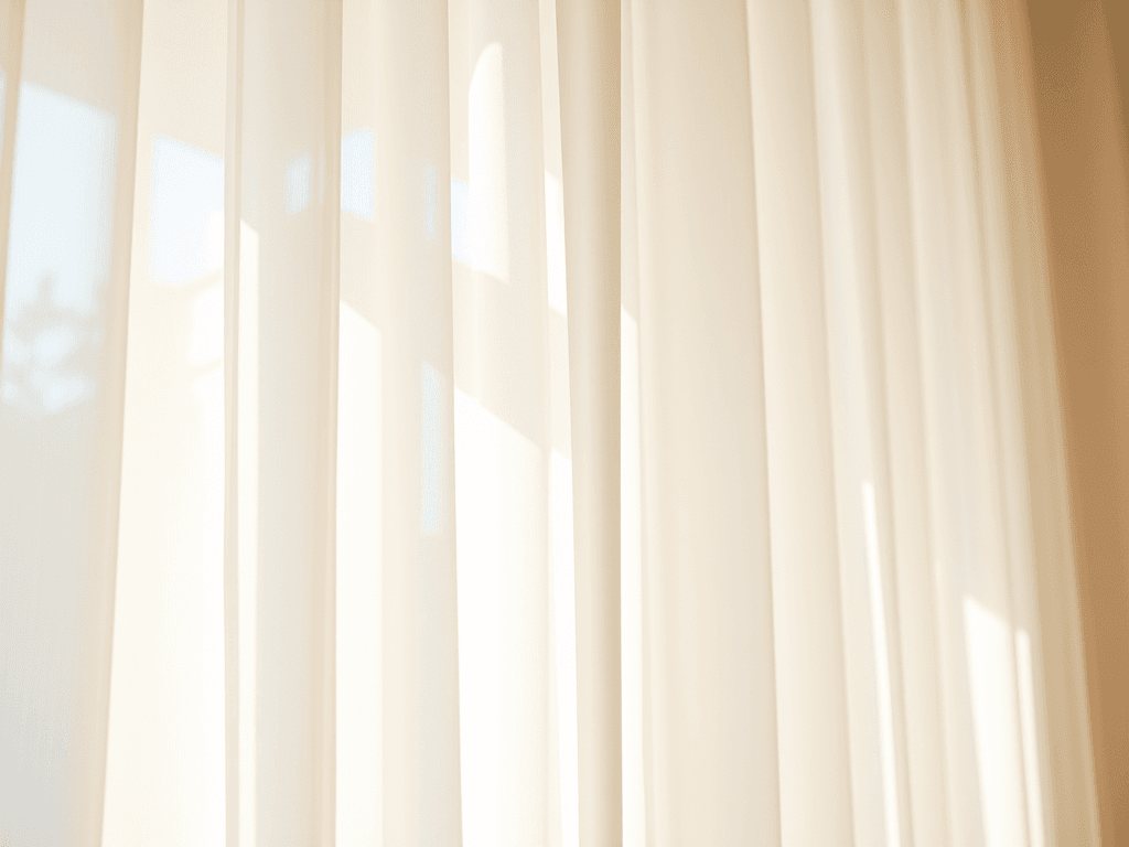 firany na przelotkach z woalu