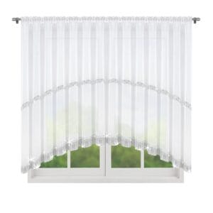 FIRANA Z CYRKONIAMI ŁUK GŁADKA WOAL GOTOWA 300x150 400x150 500x150 CM