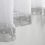 FIRANA Z CYRKONIAMI ŁUK GŁADKA WOAL GOTOWA 300x150 400x150 500x150 CM