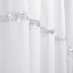 FIRANA Z CYRKONIAMI ŁUK GŁADKA WOAL GOTOWA 300x150 400x150 500x150 CM