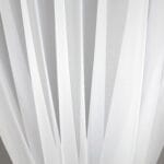 ŚNIEŻNOBIAŁA FIRANA NA PRZELOTKACH GOTOWA Z WOALU GŁADKA BIAŁA