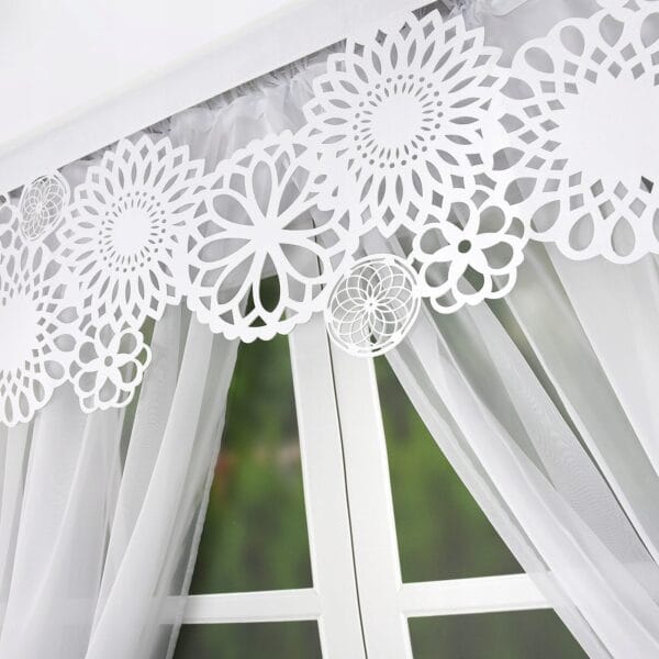 FIRANA GOTOWA Z AŻUREM 400X155 CM