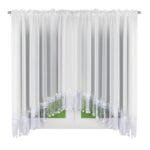 FIRANA NA TAŚMIE MARSZCZĄCEJ Z GIPIURĄ I CYRKONIAMI 400X180 CM