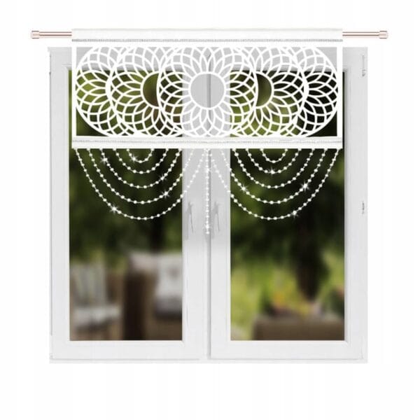 PANEL AŻUROWY Z KRYSZTAŁKAMI 100X80 CM