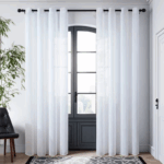 Firana na przelotkach z woalu 145x200 cm FALA