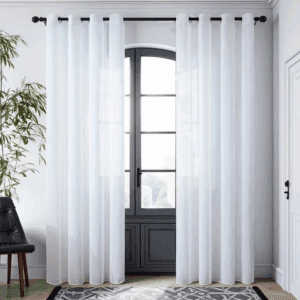 Firana na przelotkach z woalu 500x250 cm FALA