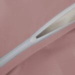 Pościel adamaszek 200×220 cm pudrowy róż zestaw z 2 poszewkami ADAM