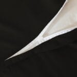 Pościel z falbanką 200x220 cm czarna zestaw z 2 poszewkami LULA