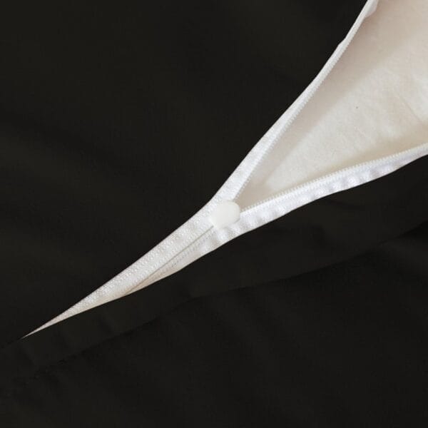 Pościel z falbanką 200x220 cm czarna zestaw z 2 poszewkami LULA