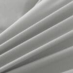 Pościel z falbanką 160×200 cm jasnoszara zestaw z 2 poszewkami LULA