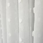 Firana sable 200x105 cm zdobiona pomponikami na taśmie SABLINA