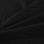 Narzuta na łóżko 200×220 cm czarna pikowana dwustronna MILA