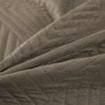 Narzuta na łóżko 200×220 cm ciemny beż pikowana dwustronna MILA