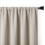 Zasłona na taśmie 140x250 cm beżowa zaciemniająca 90% AKSAMA